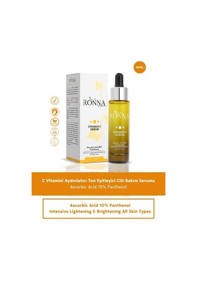 Ronna Beauty Cilt Tonu Eşitleyici Vitamin C Serum 30 ML