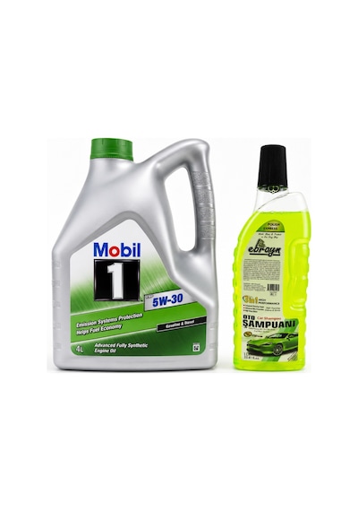 Mobil 1 Esp 5w-30 Motor Yağı 4 L + Oto Şampuan 1000 ML