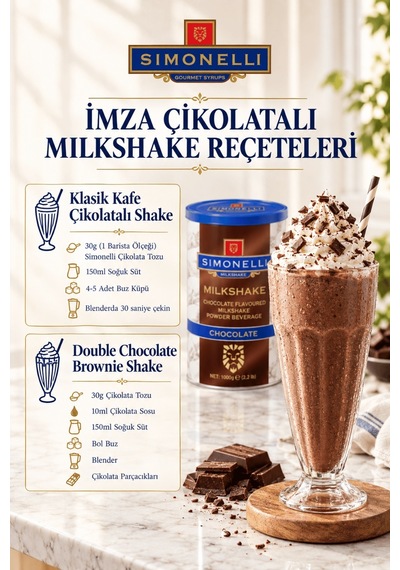 Simonelli Çikolatalı Milkshake 1 KG