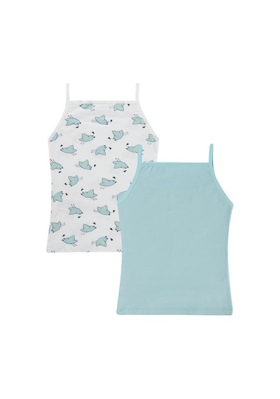Civil Girls Cute Bird 2-12 Yaş Kız Çocuk 2'li Atlet - Standart