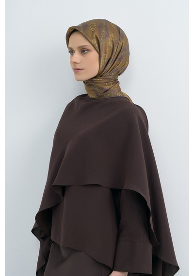 Armine Saf İpek Sura Eşarp-2026 İlkbahar-yaz- 952200d Hardal-mürdüm
