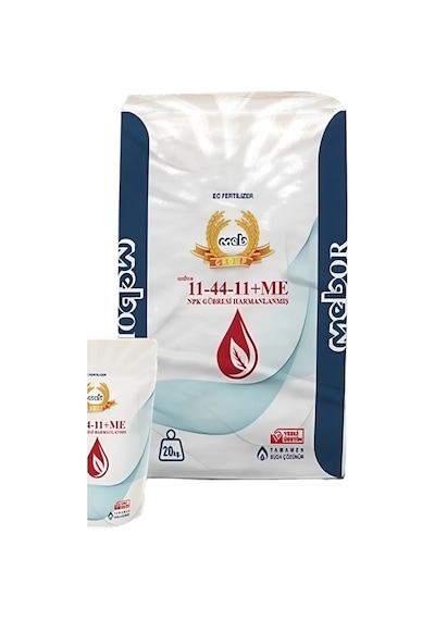Mebor 11-44-11 Harmanlanmış Npk Gübresi 25 Kg, Azot, Fosfor, Potasyum, Bor, Bakır, Demir, Mangan 25 KG
