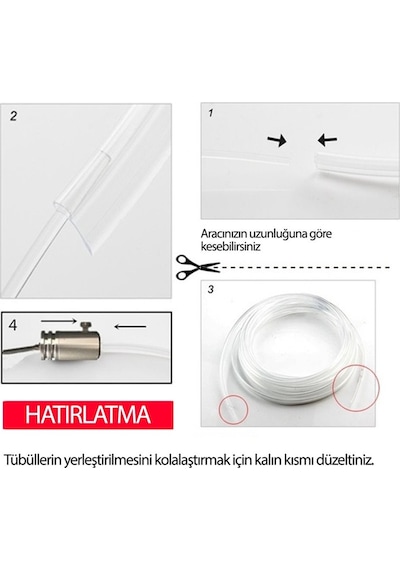 Araç Içi Atmosfer Ambiyans Led Neon Ip Led Rgb App Kontrollü