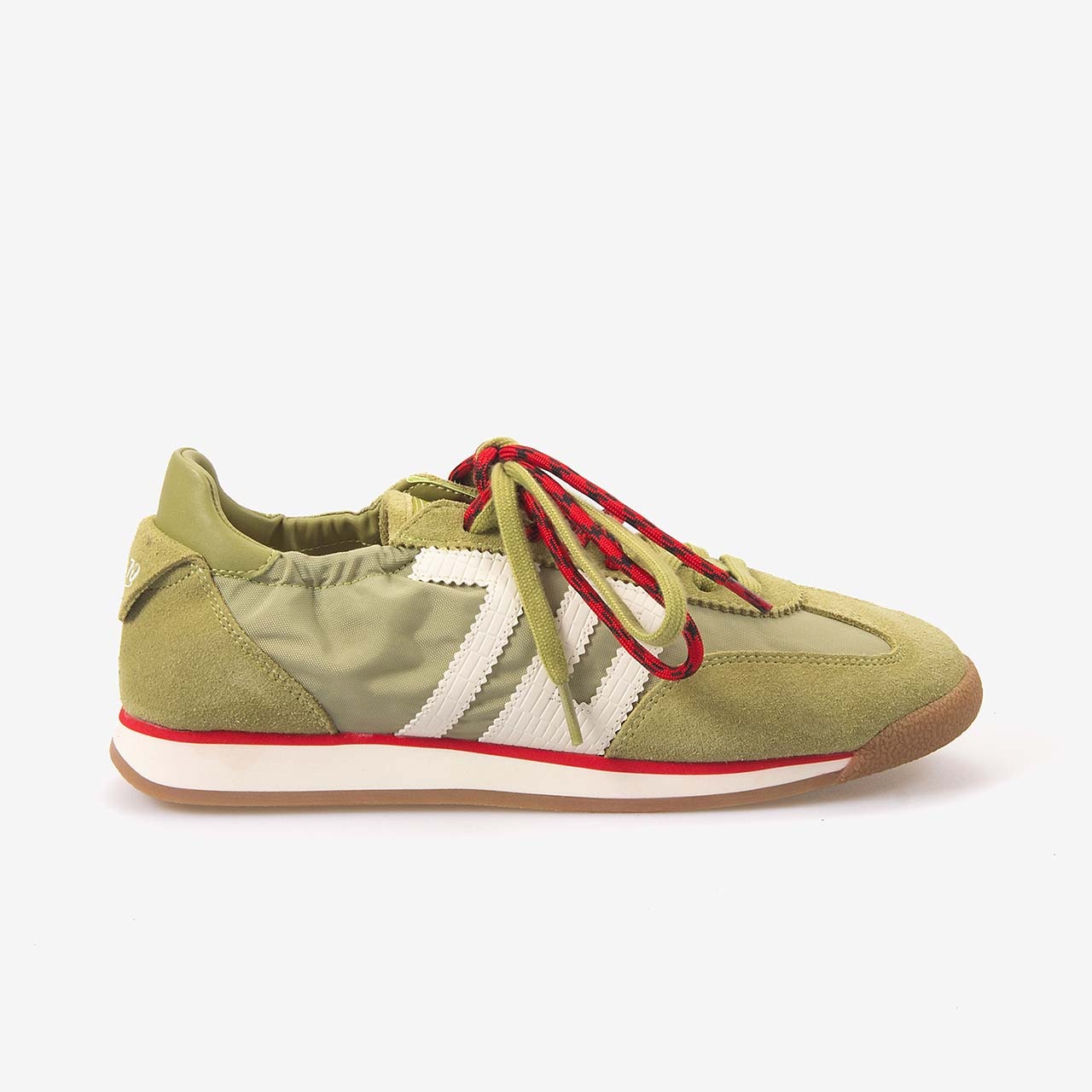 Back70 Kadın Bağcıklı Süet Spor & Sneaker Ayakkabı A26 Olıve