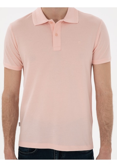 Pierre Cardin Erkek Pudra Tişört Basic 50302561-vr042 Pudra