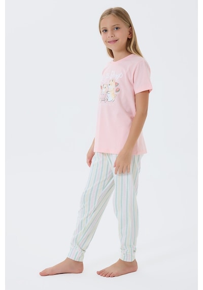 Arnetta Kız Çocuk Pembe Pijama Takım Pembe