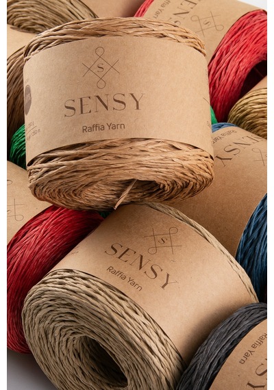Sensy Premium 250 Gr Doğal Kağıt Ip, Hasır Kağıt Iplik, Rafya,çanta,supla,şapka Ipi, 250m Mor