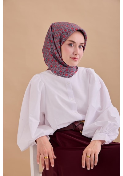 Silk Home Twill İpek Eşarp - 11479-40 Kırmızı