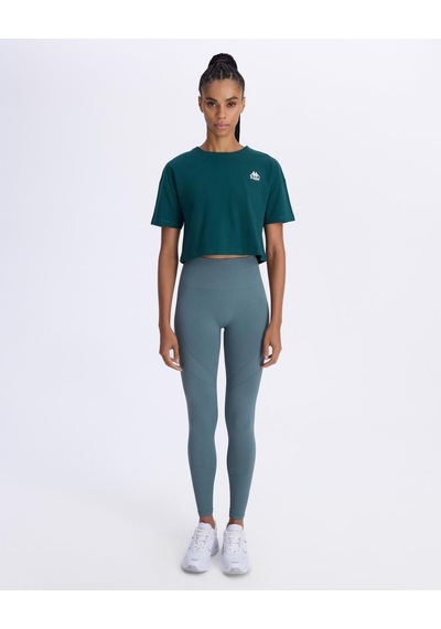 Kappa Authentic Aster Kadın Petrol Yeşili Comfort Tişört