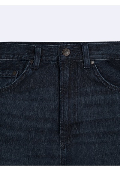 LTB Vanetta Zıp Fermuarlı Straight Dark İndigo Jean Pantolon
