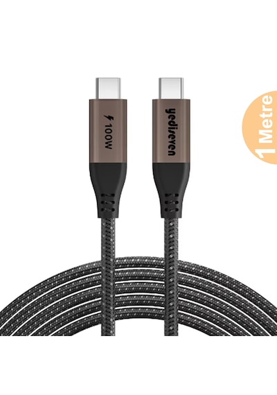 Yediseven Fishbone Type-C To Type-C 100W Hızlı Şarj Kablosu 1 M