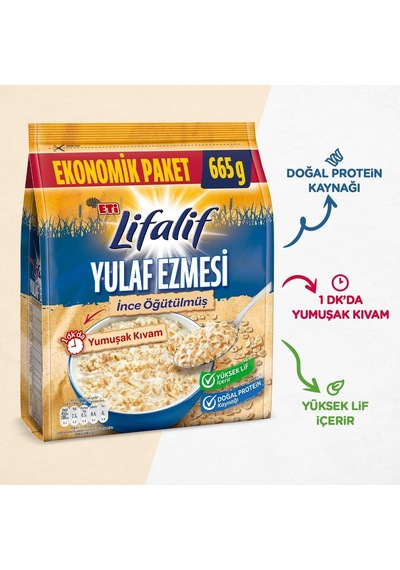 İnce Öğütülmüş Yulaf Ezmesi 665 G