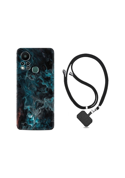 Infınıx Hot 11s Kılıf Ipli Boyun Askılı Desenli Silikon Colorful Abstract 1384