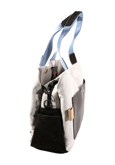 Biem Accessory Biem Bej-kahve Denim Salaş-retro Taş Trok Döşemeli Çanta Çok Renkli