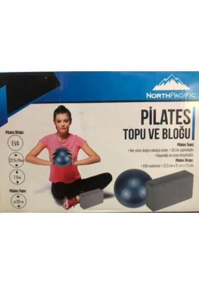 20 CM Pilates Topu ve Blogu Basınca Darbelere Patlamaya Dayanıklı