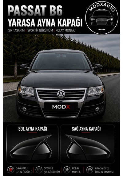 Volkswagen Passat B6 2005-2010 Araca Özel Yarasa Ayna Kapağı A+