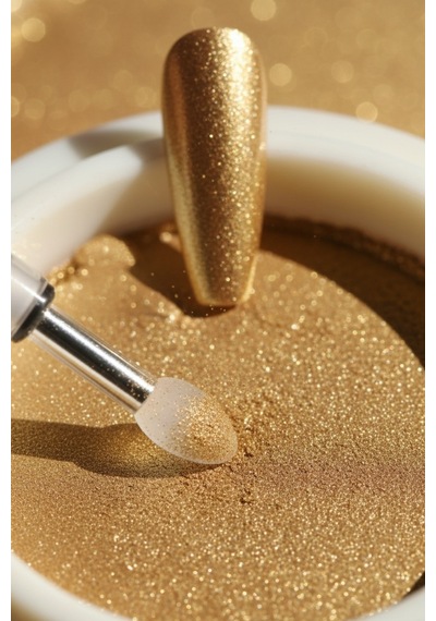 Krom Tozu 2 Renk Nail Art Ayna Tozu İnci Tozu Kullanımı Kolay 5-1
