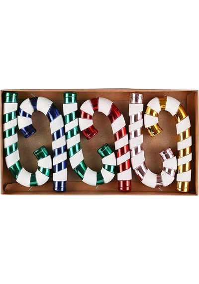 Asılabilir Yılbaşı Yeniyıl Ağacı Süsü Baston Şeker Candy Cane 14cm Christmas New Year Candy Stick Ornaments