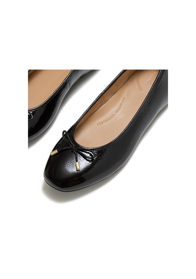 001 Black Babet Kadın Diğer A0k-001/e19 Fitflop Delıcato Bow Soft Leather Ballet Flats siyah