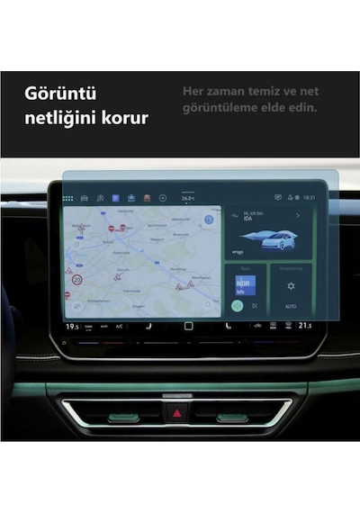 Volkswagen Golf 12.9 İnç Ekran Koruyucu Multimedya 2024