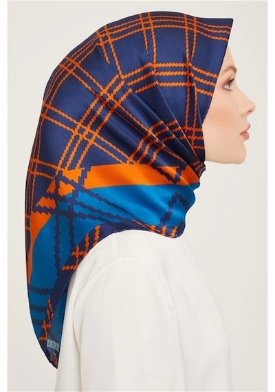 Armine Twill İpek Eşarp 23ka9040 06 Turuncu