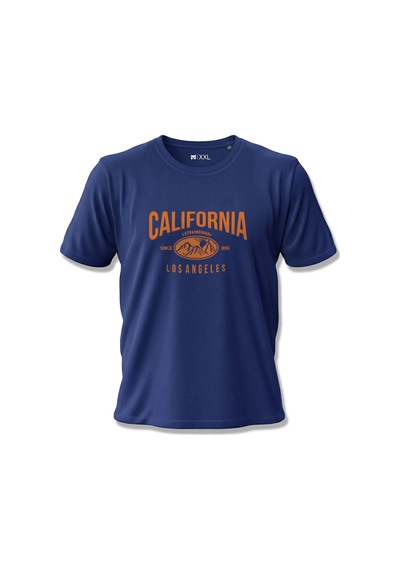 North Whiskers California Los Angeles Dağ Figürlü Outdoor Lacivert Unisex %100 Pamuk T-shirt Lacivert - 875714904 Lacivert - 875714904 Lacivert
