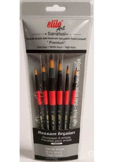 Stilo Art Yuvarlak Uç Fırça Seti 6lı Set-3