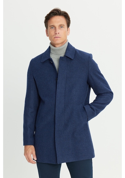 AC&Co / Altınyıldız Classics Erkek Lacı Standart Fit Normal Kesim Gömlek Yaka Yan Cep Yünlü Palto Lacı AC&Co / Altınyıldız Classics Erkek Lacı Standart Fit Normal Kesim Gömlek Yaka Yan Cep Yünlü Palto Lacı