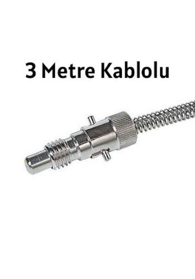 J Tipi Fe-const M12/8mm 3 Metre Kablolu Bayonet Termokupl