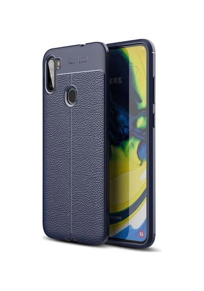 Samsung Galaxy Uyumlu A11 Kılıf Auto Focus Kapak - Lacivert İtdark7443