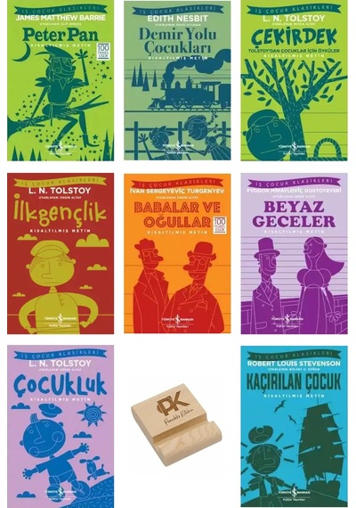 İş Çocuk Klasikleri 8-13 Yaş Peterpan Demiryolu Çekirdek İlkgençlik Beyazgeceler Babalaroğul 8li Set