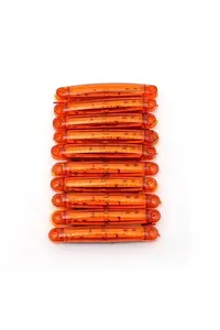 12 Volt 9 Ledli İnce Dizayn Parmak Lamba - 10 Adet Sarı