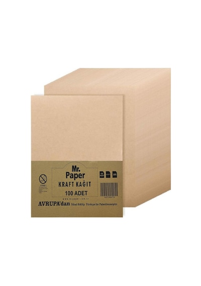 Mr.paper A4 Kraft Fotokopi Kağıdı 80 Gr. 100'lü Paket