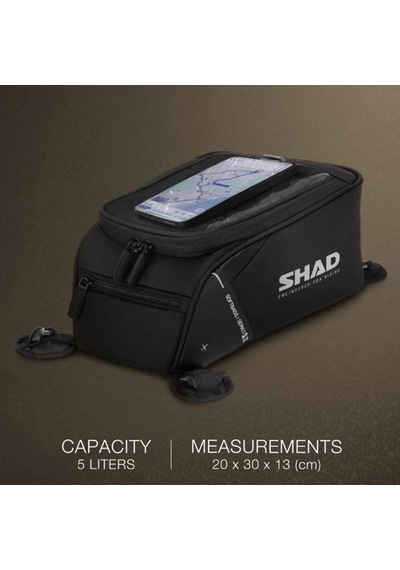 Shad Sl12m Mıknatıslı Depo Üstü Çanta 5 Litre X0sl121m Siyah