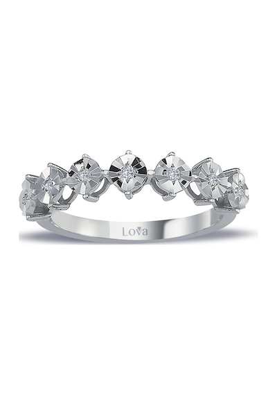 Lova 0,80 Karat Efektli Pırlanta Yeditaş Yüzük - 1070222