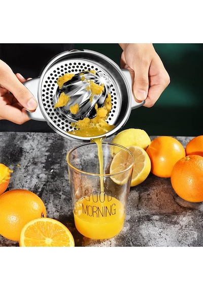 Narenciye Sıkacağı, Paslanmaz Çelik, Hazneli, 400 Ml, Limon, Portakal Ve Narenciye Meyveleri İçin Manuel Meyve Sık Diğer