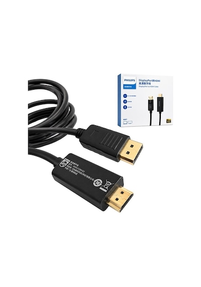 Swa3129a/93 5 Metre Displayport To Hdmı 4k 30hz Kablo Altın Kaplama