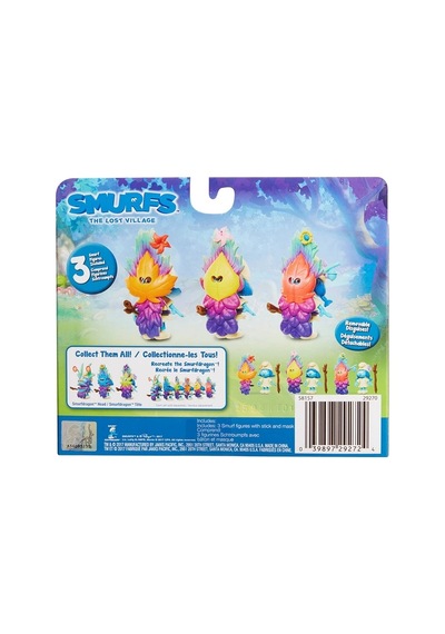 Şirinler Kayıp Köy Smurfstorm 3'lü Figür Set Model 1 Marvel