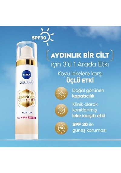 Luminous630 Leke Karşıtı Krem Cc Fluid Spf30 Light 40ml 0