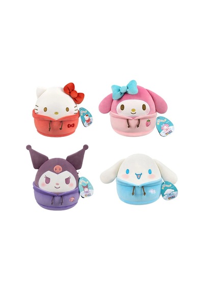 Squishmallows Hello Kitty Kapüşonlu Serisi 20 Cm Açık Bej