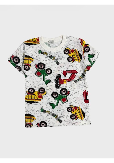 Aliş Kids Erkek Çocuk Pamuklu Beyaz Kepçe İş Makinesi Desenli Kısa Kollu Şortlu Yazlık Pijama Takımı Aliş Kids Erkek Çocuk Pamuklu Beyaz Kepçe İş Makinesi Desenli Kısa Kollu Şortlu Yazlık Pijama Takımı