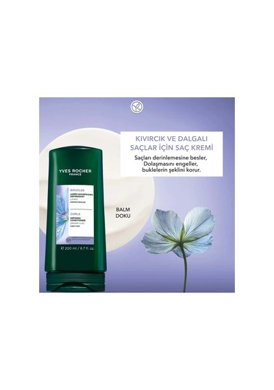 Yves Rocher Bukle Belirginleştirici Saç Kremi - Kıvırcık Ve Dalgalı Saçlar / Boucles Organik Keten Ve Agav 200 200 Ml