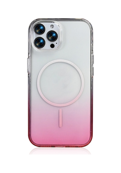 Apple Uyumlu iPhone 16 Pro Max Kılıf M-safe Şarj Özellikli Zore Septik Silikon Kapak Pembe