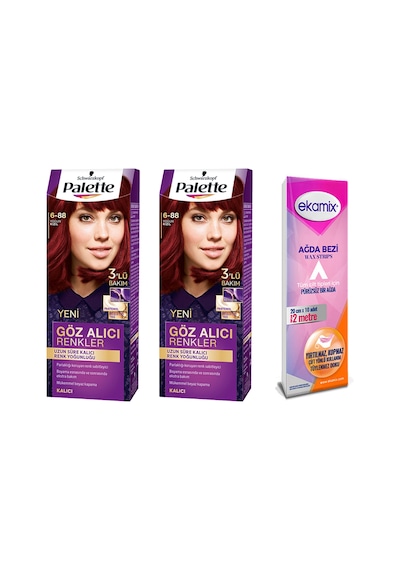 Palette Göz Alıcı Saç Boyası 6.88 Yoğun Kızıl 2 Adet
