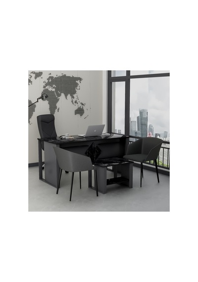 Prestij Sehpali Ofis Masası, Büro Takımı, Çalıma Masası, Sehpa Sandalye Ve Aksesuarlar Dahil Değildir Antrasit - Royal Mermer Prestij Sehpali Ofis Masası, Büro Takımı, Çalıma Masası, Sehpa Sandalye Ve Aksesuarlar Dahil Değildir Antrasit - Royal Mermer