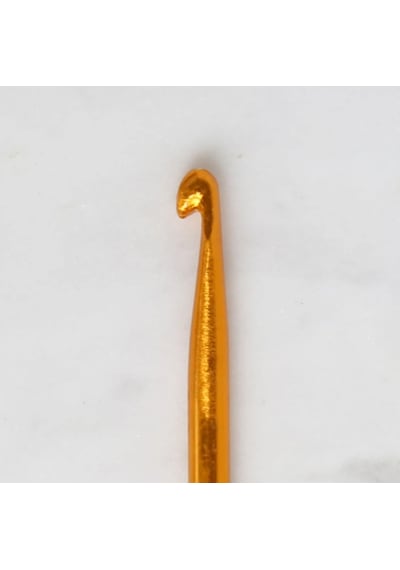 Abarta 3,5mm Renkli Metal Uzun Gagalı Örgü Şiş Tunus Tığ 35cm-sarı 1 Adet
