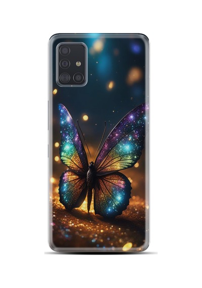 Samsung Samsung Galaxy Uyumlu A31 Kılıf Boutique Baskılı Resimli Rengarenk Kelebek Pcode -097