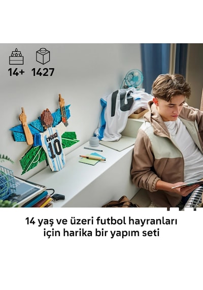 LEGO® Editions Lionel Messi – Kutlama 43018 - 14 Yaş ve Üzeri Çocuklar için Sürprizler İçeren Oyuncak Yapım Seti (1427 Parça)