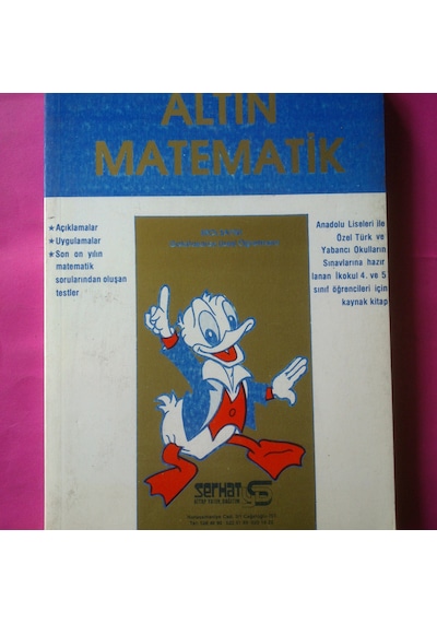 4-5 .Sınıfaltın Matematik 1984 Yılı Basımı