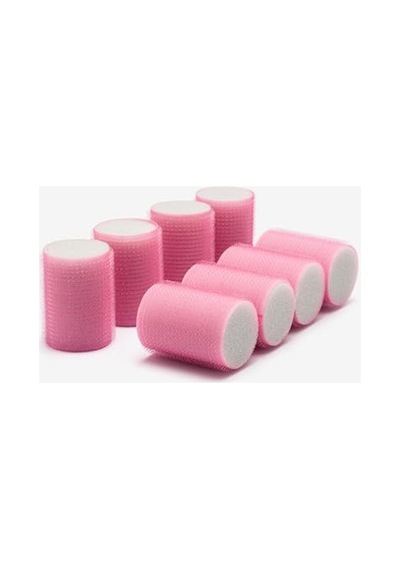 Cırtlı Sünger Bigudi, Pembe - 8 Adet, 4 Cm Çapında Açık Mavi